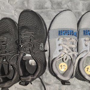 2 pair Boy's shoes size 12